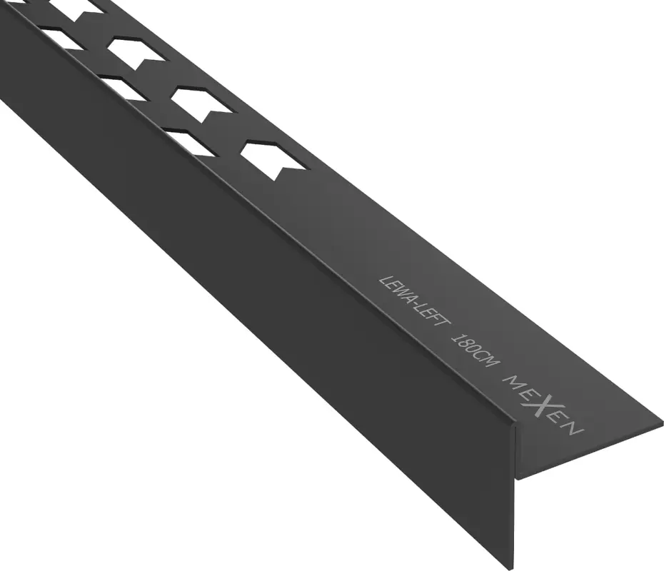 Népszerű Mexen Line-B padlóléces zuhanylefolyó 180 cm bal oldali, fekete - 187001180L