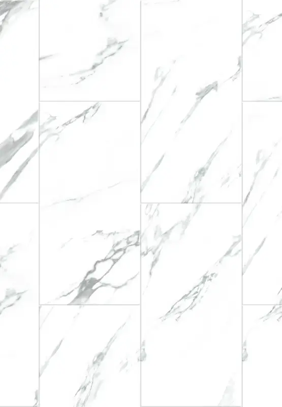 Ajánlat Mexen Glacier White vinyl panelek 610 x 305 mm LVT Dryback 2,5 mm, alátét, 4 V-fuga, Jazz White - F1451-0610-305-255-4V1-01