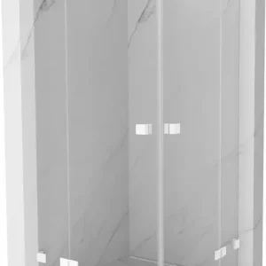 Szuper ajánlat Mexen Lunar Duo nyíló zuhanykabin 115 x 115 cm, átlátszó, fehér - 834-115L-115P-20-00