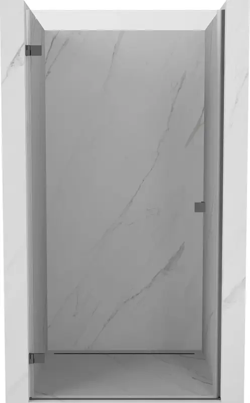 Vedd meg online Mexen Lunar-B balra nyíló zuhanyajtó 65 cm, átlátszó, gun metal - 832-065-000-95-00-L