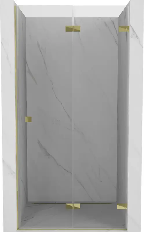 Mexen Lunar-F hajtogatható zuhanyajtó jobb, 70 cm, átlátszó, arany - 836-070-000-50-00-P Legjobb ár