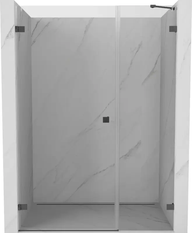 Expressz kézbesítés Mexen Lunar-B zuhanyajtó balra nyíló 150 cm, átlátszó, szálcsiszolt gun gray - 832S-150-050-66-00-L