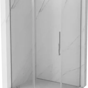 Végkiárusítás Mexen Rox tolóajtós zuhanykabin 120 x 80 cm, átlátszó, króm - 8C2-120-080-01-00