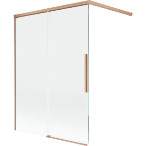 Árengedmény Mexen Rox 2 szárnyú toló kádparaván 120 x 150 cm, átlátszó, kefélt réz - 8C9-120-003-65-00