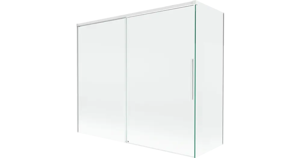 Alacsony ár Mexen Rox 2-szárnyas toló zuhanyfal 180 + 90 x 150 cm, átlátszó, fehér - 8C9-180-090-20-00