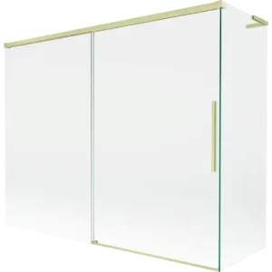 Biztonságos fizetés Mexen Rox L kádparaván 2-szárnyas toló 190 + 90 x 150 cm, átlátszó, aranykefélt - 8C9L-190-090-55-00