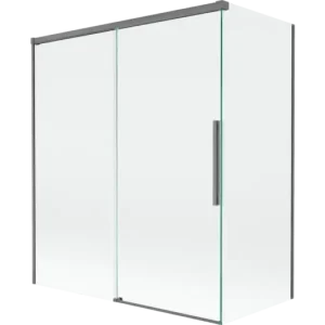 Ajánlat Mexen Rox kádparaván 2-szárnyú tolóajtós 140 + 70 x 150 cm, átlátszó, gun metal - 8C9-140-070-95-00