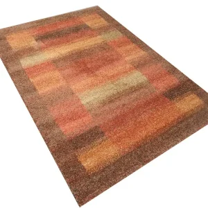Pen Exkluzív Minőségű Vastag Suba szőnyeg barna-narancs színben 80 x 150 cm Korlátozott ajánlat