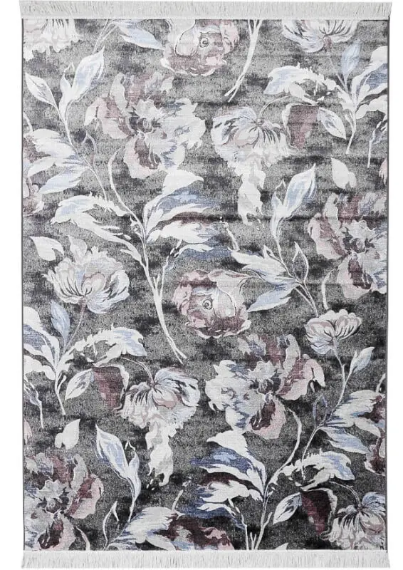 Akció Sacha virágos szőnyeg 195 x 300 cm modern kék bézs