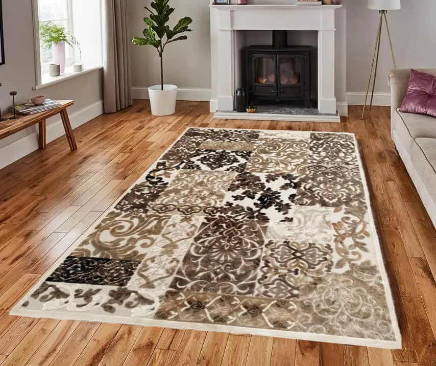 Ajánlat Aisa Klasszikus Szőnyeg Bézs Barna Terra Patchwork