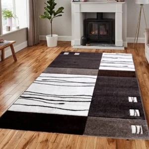 Soncillo Barna Bézs Nagyméretű Nappali Szőnyeg 200 x 275 cm Szuper ajánlat