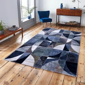 Zubiri Prémium Nagyméretű Modern Szőnyeg Kék 200 x 290 cm Outlet