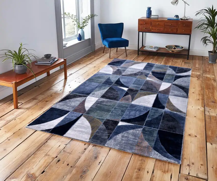 Zubiri Prémium Nagyméretű Modern Szőnyeg Kék 200 x 290 cm Outlet