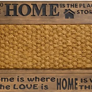 Ábrahám Home lábtörlő gumi kókusz bronz 45 x 75 cm Korlátozott ajánlat