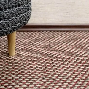 Alcina Modern Padlószőnyeg 4 m széles bordó bézs Exkluzív ajánlat