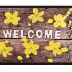 Afraid welcome lábtörlő 45 x 75 cm virágos Szuper ajánlat