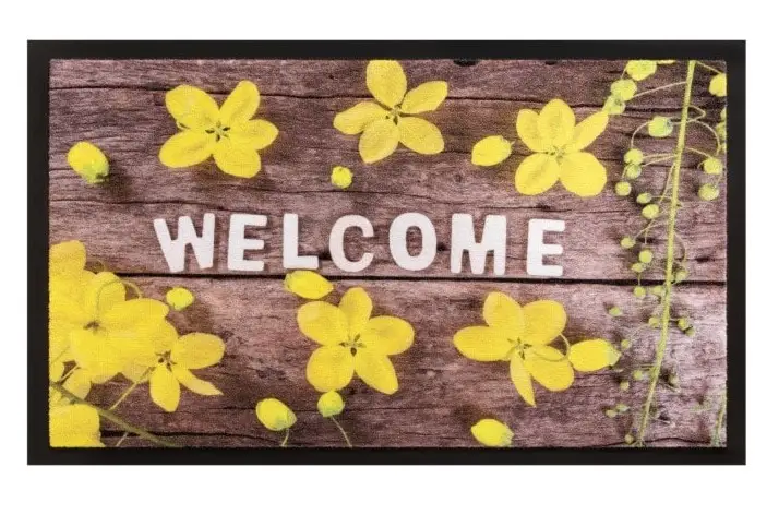 Afraid welcome lábtörlő 45 x 75 cm virágos Szuper ajánlat