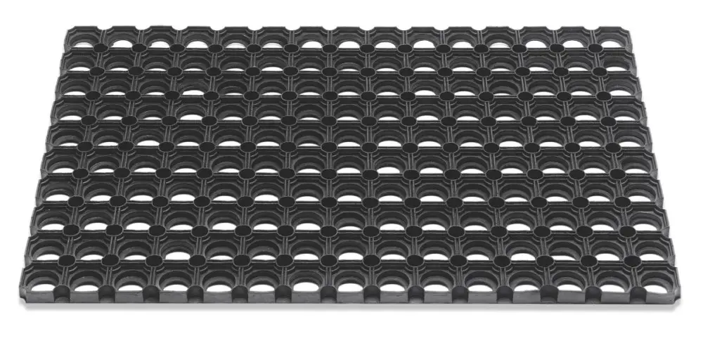 Alcazar gumi lábtörlő fekete 100 x 150 cm Prémium