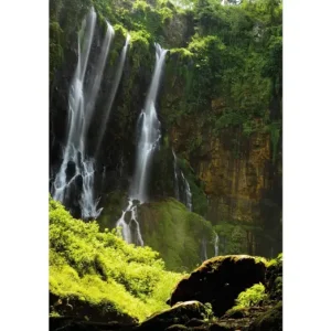 HB SPC/vinyl vízálló fali panel, Waterfalls at Sunrise (2605 x 1868 mm) Kedvezményes ár