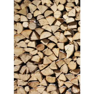 Akciós ár HB SPC/vinyl vízálló fali panel, Pile of Wood (2605 x 1868 mm)