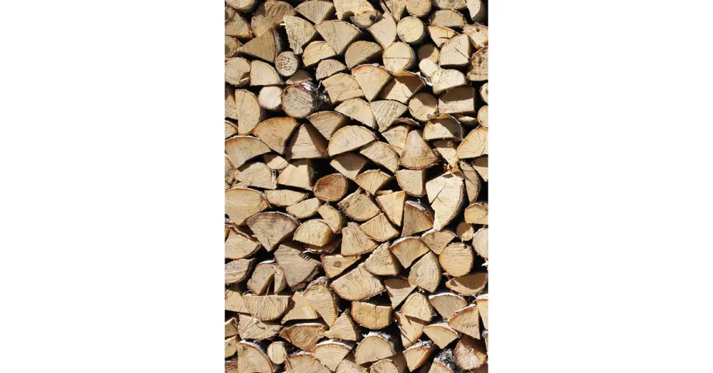 Akciós ár HB SPC/vinyl vízálló fali panel, Pile of Wood (2605 x 1868 mm)