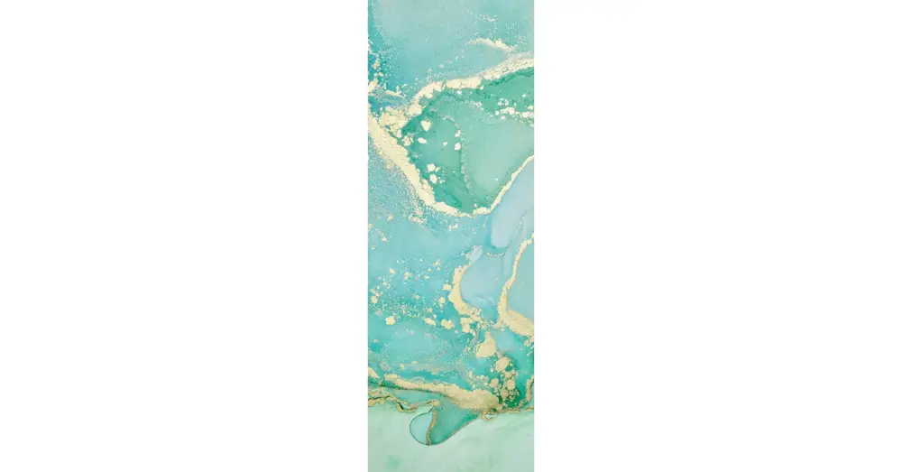 HB SPC/vinyl vízálló fali panel, Painted Marble Green (2605 x 934 mm) Alacsony ár