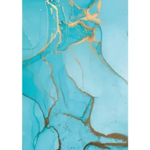 HB SPC/vinyl vízálló fali panel, Painted Marble Blue (2605 x 1868 mm) Olcsóbb
