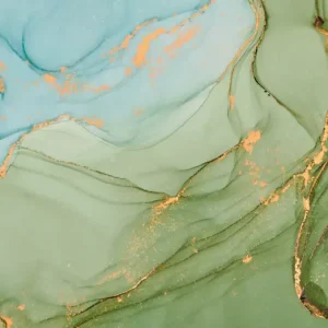 HB SPC/vinyl vízálló fali panel, Painted Marble Green and Blue (2605 x 2802 mm) Akciós ár