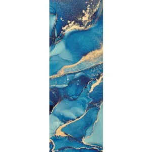 HB SPC/vinyl vízálló fali panel, Painted Marble Dark Blue (2605 x 934 mm) Biztonságos vásárlás