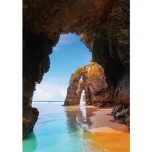HB SPC/vinyl vízálló fali panel, Beach Cave (2605 x 1868 mm) Korlátozott ajánlat