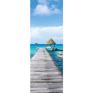 Csak ma HB SPC/vinyl vízálló fali panel, Tropical Sea Pier (2605 x 934 mm)