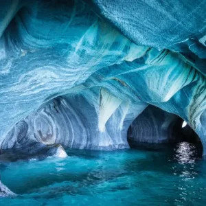 HB SPC/vinyl vízálló fali panel, Blue Marble Cave (2605 x 2802 mm) Biztonságos fizetés
