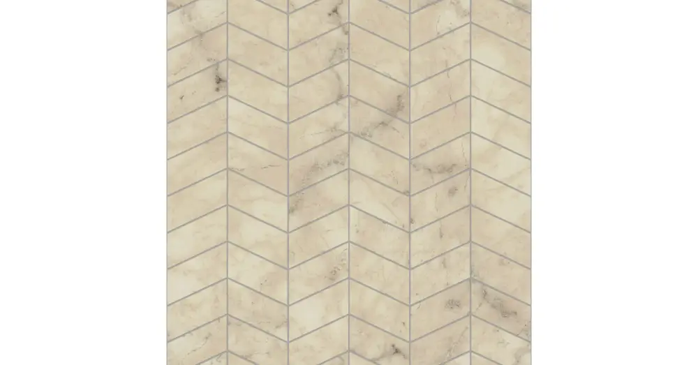 Csak ma HB SPC/vinyl vízálló fali panel, Ancient Siena Marble Herringbone Tile