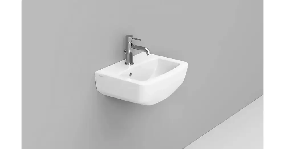 Vedd meg online DOLOMITE Mia 450 mosdó, Glossy White