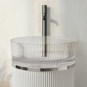 Lavabos Cristal Versalles üvegmosdó, Transparente Exkluzív ajánlat