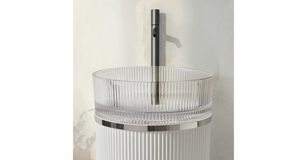 Lavabos Cristal Versalles üvegmosdó, Transparente Exkluzív ajánlat