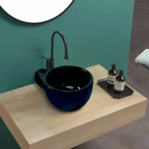 Lavabos Ceramica Taza Negra kerámia mosdó Szezonális akció