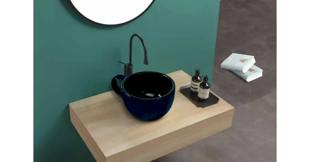 Lavabos Ceramica Taza Negra kerámia mosdó Szezonális akció