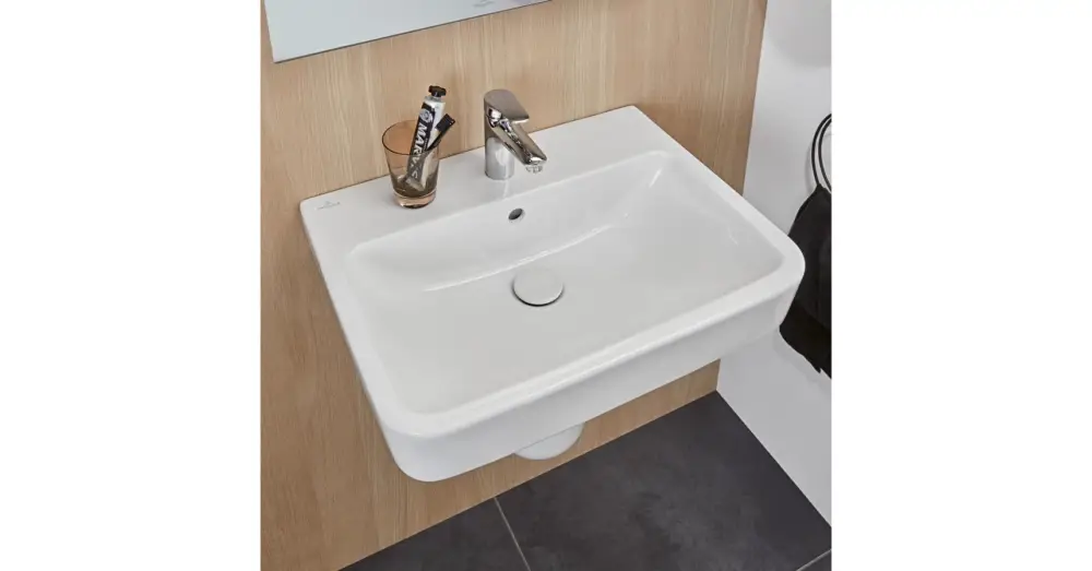 VILLEROY O.Novo szögletes mosdó 600x460, Glossy White Alpin Népszerű