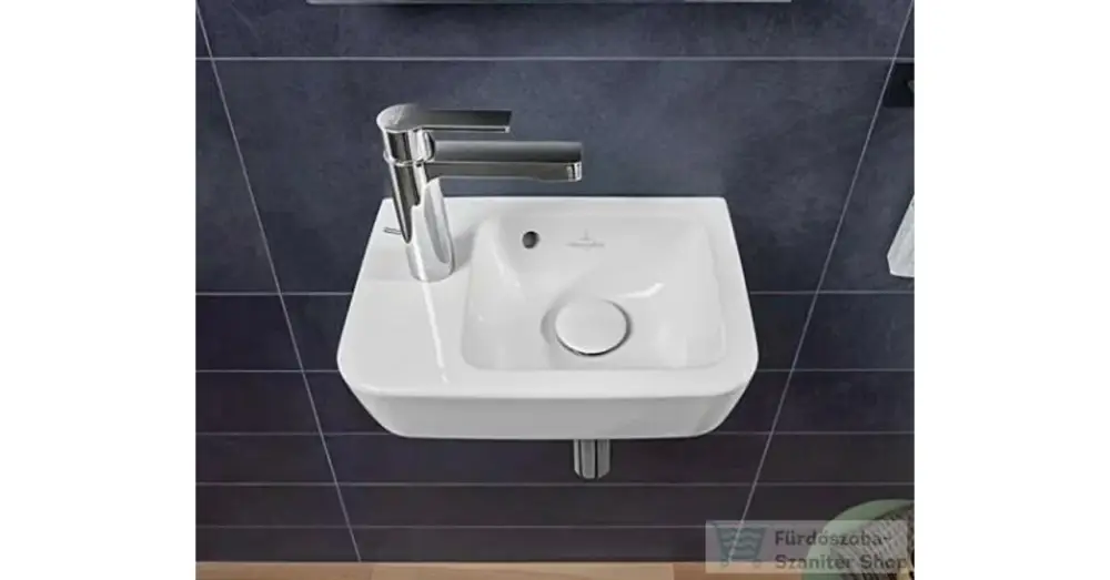VILLEROY O.Novo szögletes kézmosó, balos 360x250, Glossy White Alpin Utolsó esély