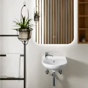Árcsökkenés VILLEROY O.Novo íves kézmosó, jobbos 360x275, Glossy White Alpin