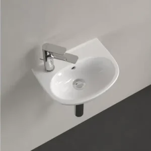 Alacsony ár VILLEROY O.Novo íves kézmosó, balos 360x275, Glossy White Alpin