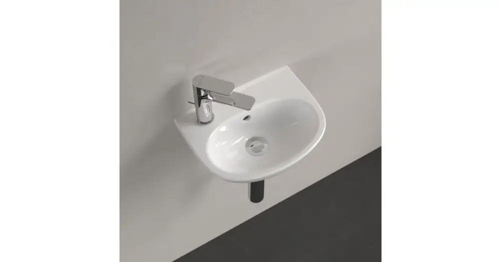 Alacsony ár VILLEROY O.Novo íves kézmosó, balos 360x275, Glossy White Alpin