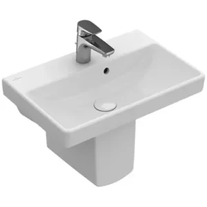 Különleges ajánlat VILLEROY Avento szögletes mosdó 550x370, Glossy White Alpin