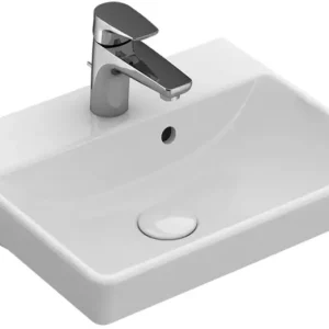 VILLEROY Avento szögletes kézmosó 450x370, Glossy White Alpin Szezonális akció