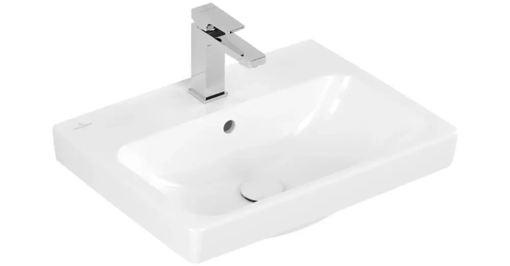 Szuper akció VILLEROY Architectura szögletes mosdó 550x420, Glossy White Alpin