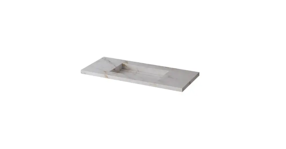 LUNART Dorian 60 gres porcelán mosdó, Calacatta Expressz szállítás