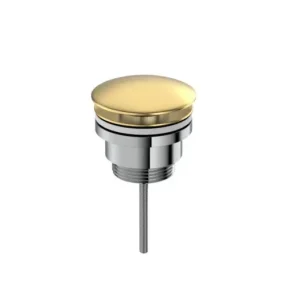 Outlet LUNART CECILE click-clack túlfolyós és túlfolyó nélküli mosdókhoz, Brushed Gold