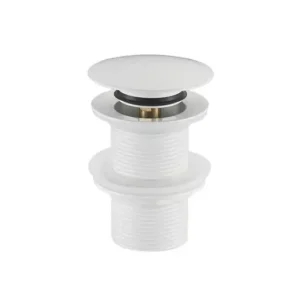 Biztonságos fizetés LUNART Click-Clack leeresztő 5/4" túlfolyó nélküli mosdóhoz, Glossy White