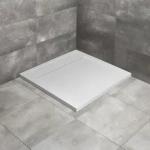 Akciós ár RADAWAY Teos C szögletes műmárvány zuhanytálca szifonnal 90x90, fehér